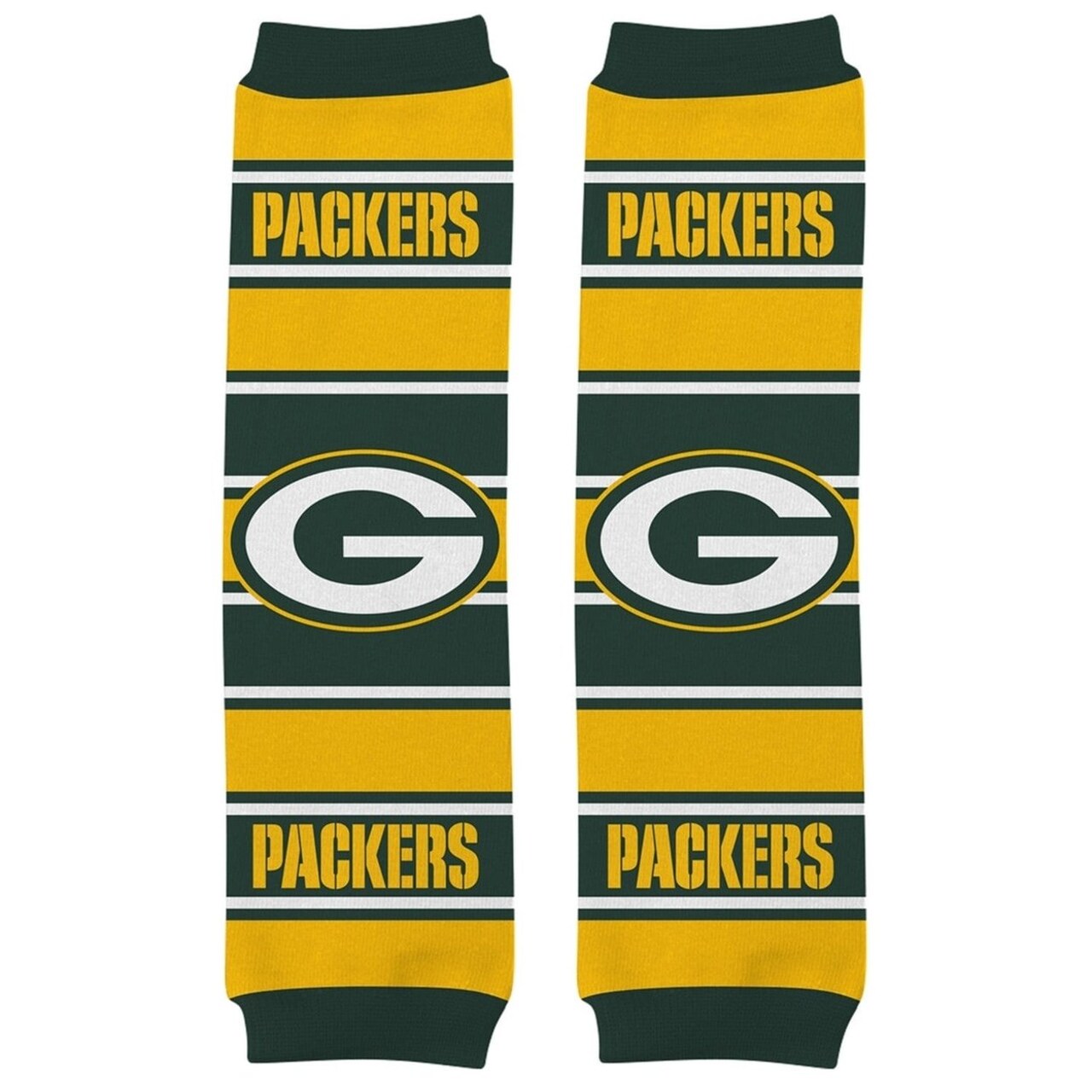 Green Bay Packers Baby Leg Warmers Cotton Spandex Unisex 9-35 Lbs Nfl Fans